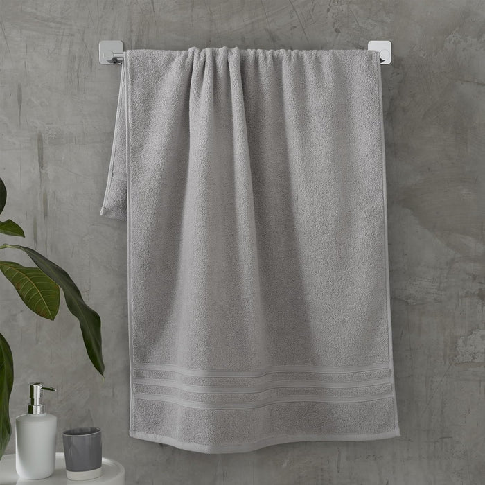 CATHERINE LANSFIELD : Zero Twist Cotton Towel - Silver (Available in 3 Sizes)