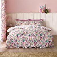 CATHERINE LANSFIELD Tilly Floral Reversible Duvet Cover Set - Pink