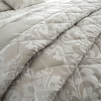 CATHERINE LANSFIELD Classic Damask Natural Bedspread - Cream