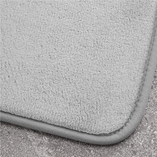 CATHERINE LANSFIELD : Anti-Bacterial Memory Foam Bath Mat - Silver Grey