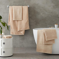 CATHERINE LANSFIELD : Zero Twist Cotton Towel - Natural (Available in 3 Sizes)