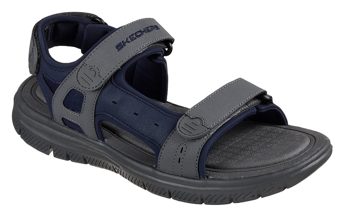 SKECHERS : Men's Flex Advantage S - Upwell Sandal - Navy