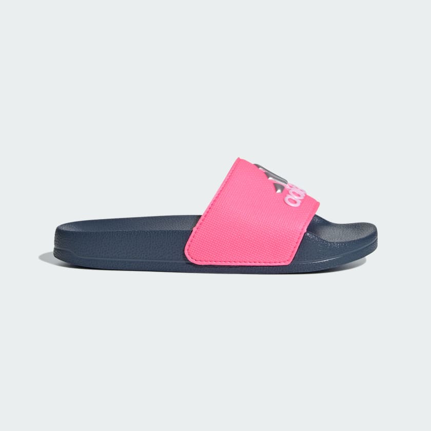 ADIDAS : Girls' Adilette Shower Slides - Pink