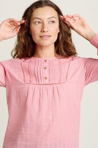 BRAKEBURN Hive Blouse - Pink