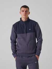 DIESEL Men's Bram Half Zip Top - Grey