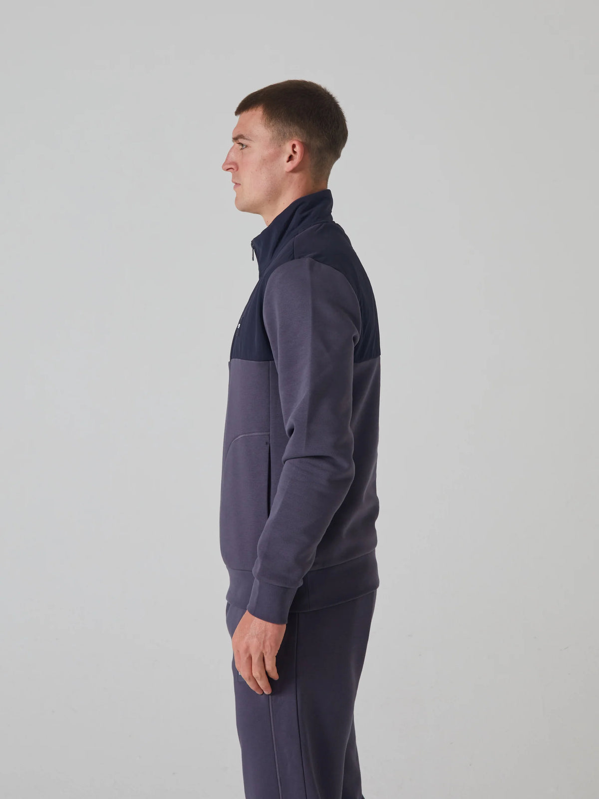 DIESEL Men's Bram Half Zip Top - Grey