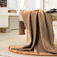 BIEDERLACK : Cotton Home - Mesh Orange Throw - 150x200