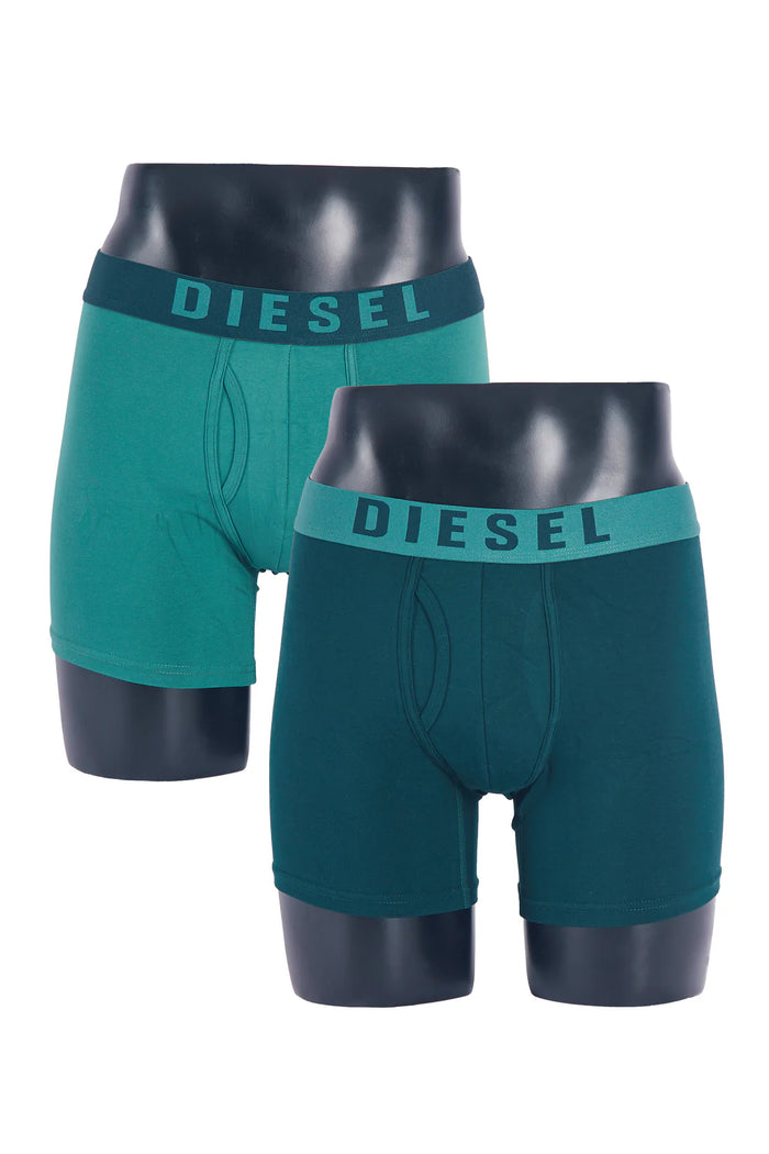 DIESEL : Quinlin Men's Boxers 2 Pack - Green