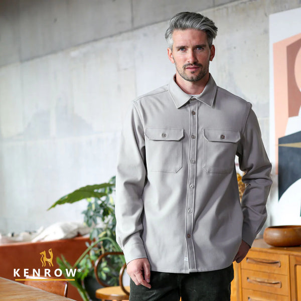 KENROW Men's Brady Overshirt - Cream