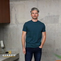 KENROW Men's Bran Crew Neck T-Shirt - Teal