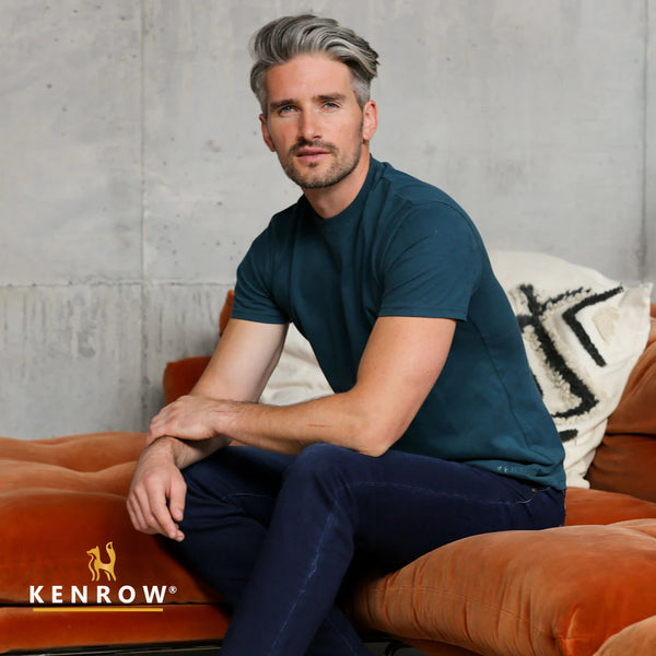 KENROW Men's Bran Crew Neck T-Shirt - Teal