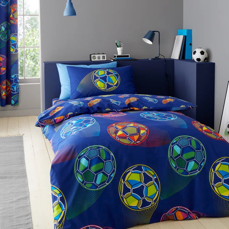 CATHERINE LANSFIELD : Bright Football Reversible Duvet Cover Set