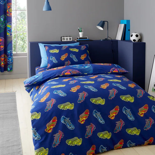 CATHERINE LANSFIELD : Bright Football Reversible Duvet Cover Set