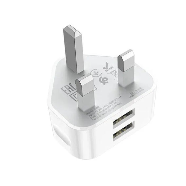 Hoco Dual Port Charger Plug C90B