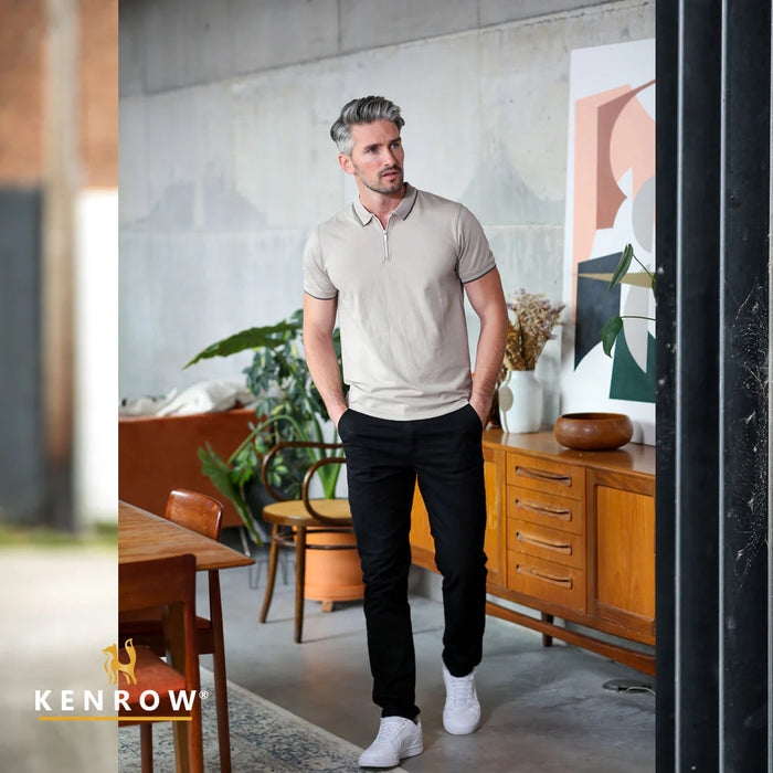 KENROW Men's Cody Slim Fit Chino - Black