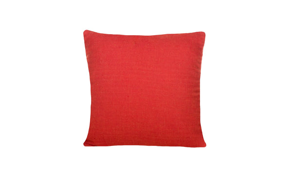 FERVOR & HUE : Linen Weave Cushion - Terracotta