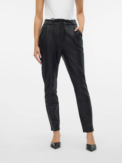 VERO MODA Eva Loose String Coates Pants - Black