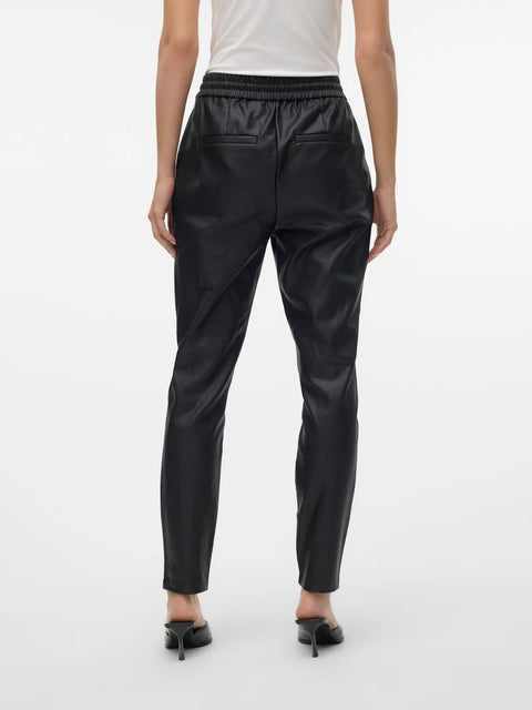 VERO MODA Eva Loose String Coates Pants - Black