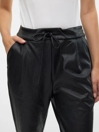 VERO MODA Eva Loose String Coates Pants - Black