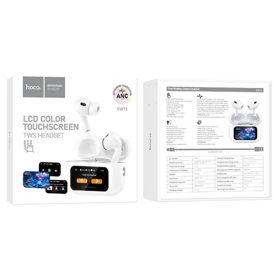 HOCO EW72 LCD TOUCHSCREEN + ACTIVE NOISE CANCELLATION