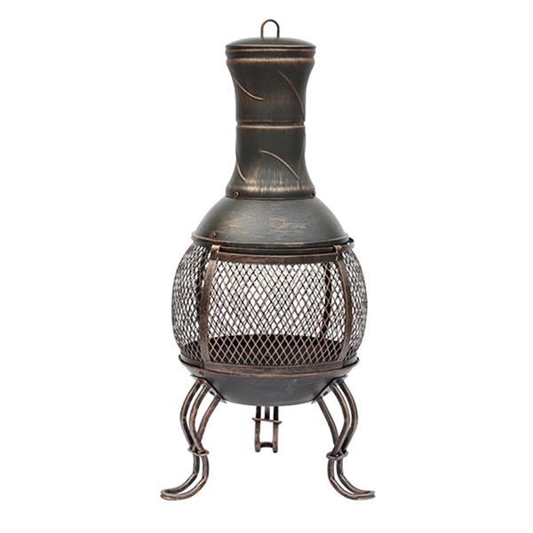 OUTDOOR LIVING : Cast Iron Chimenea 89Cm