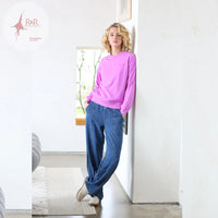 RELAX & RENEW Gigi Sweater - Purple