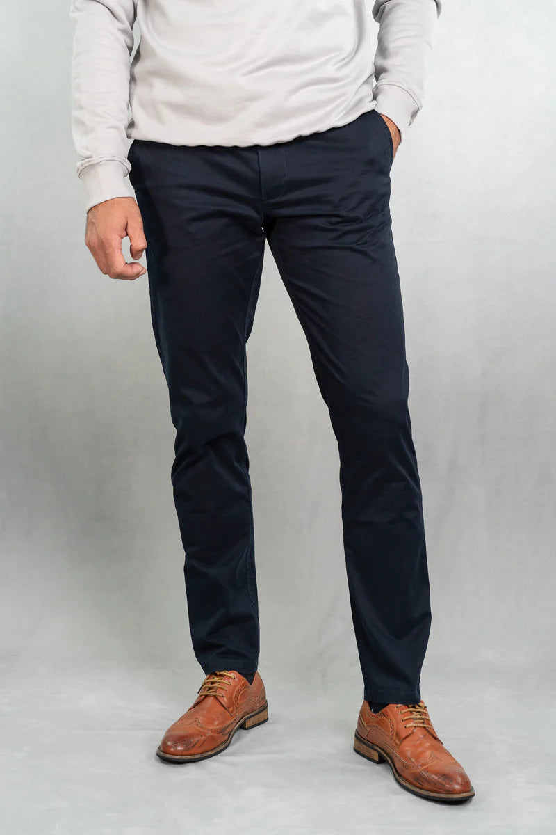 HILLS : Slim Fit Chino - Navy