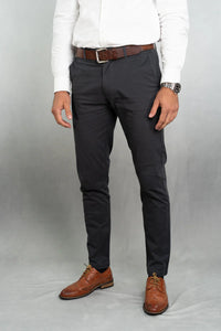 HILLS : Slim Fit Chino - Ash Grey