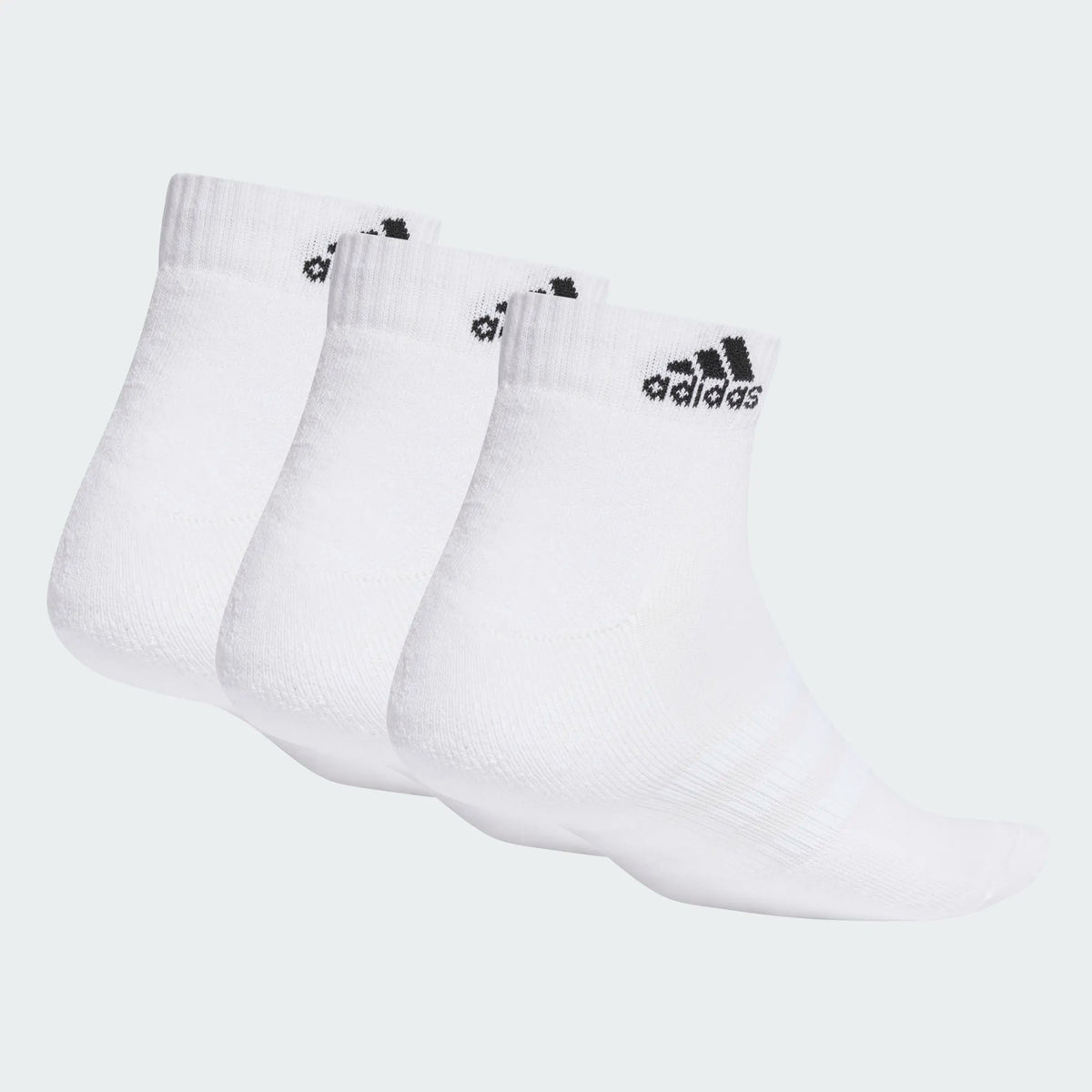 ADIDAS : Cushioned Sportswear Ankle Socks 3 Pairs - White