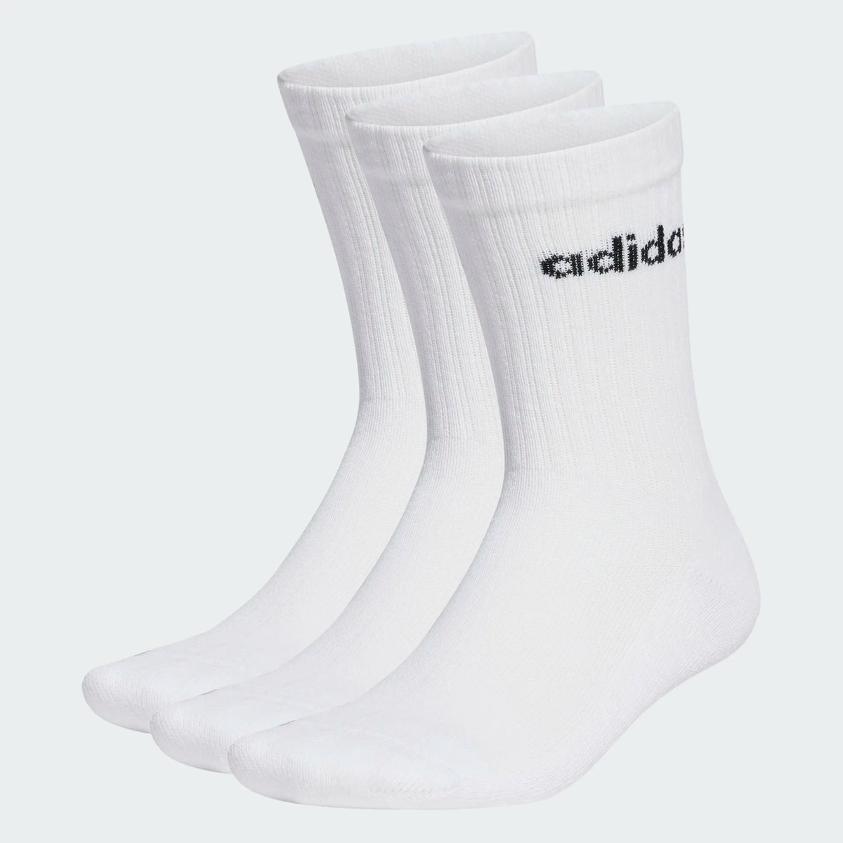 ADIDAS : Linear Crew Cushioned Socks - White