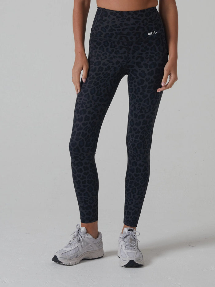 DIESEL Hunter Ultra High Rise Leggings - Leopard print