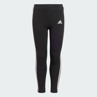 ADIDAS : Girls 3S Hooded Tracksuit - Black