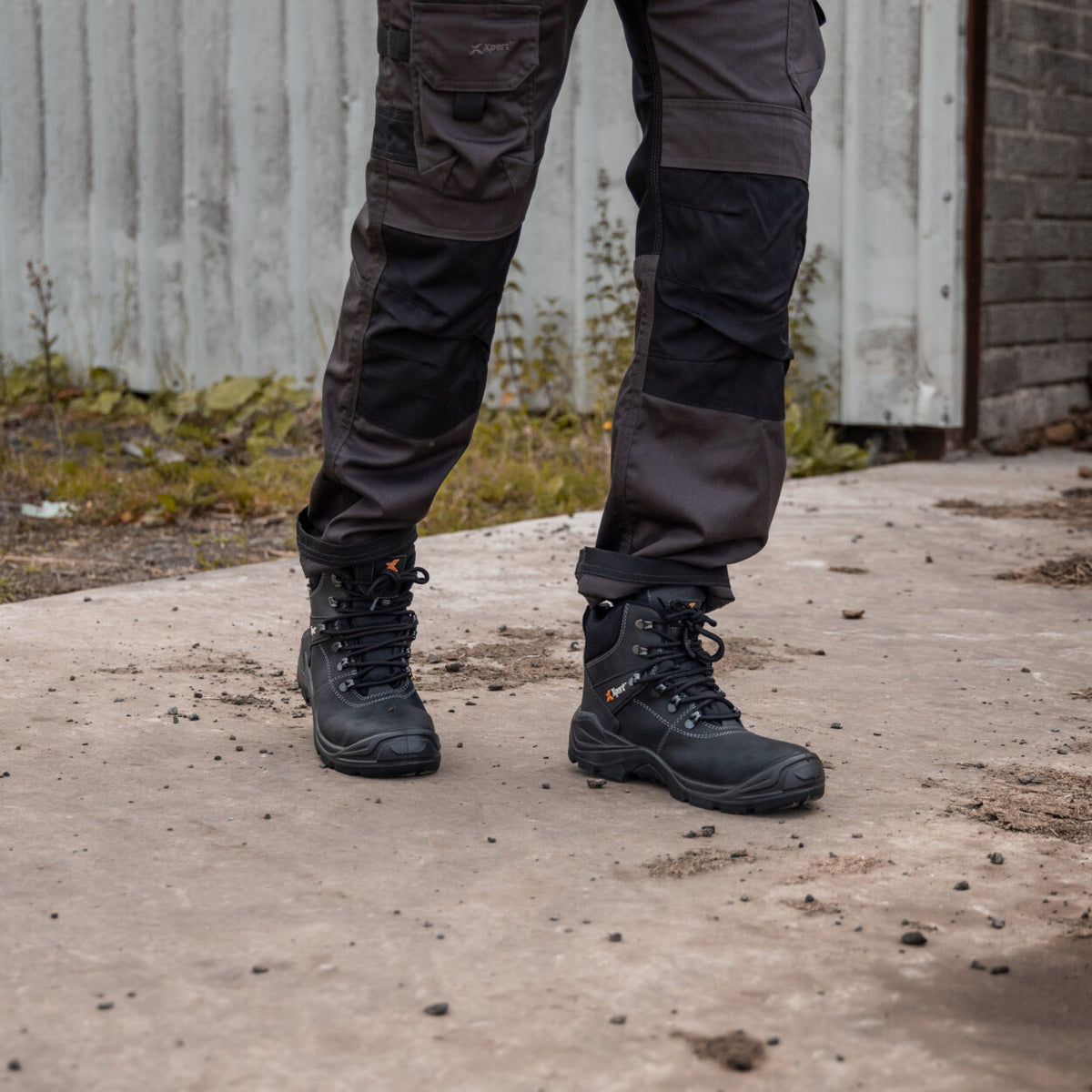 XPERT : Typhoon S3 Safety Waterproof Boots - Black