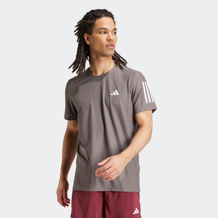 ADIDAS : Own The Run T-Shirt - Charcoal