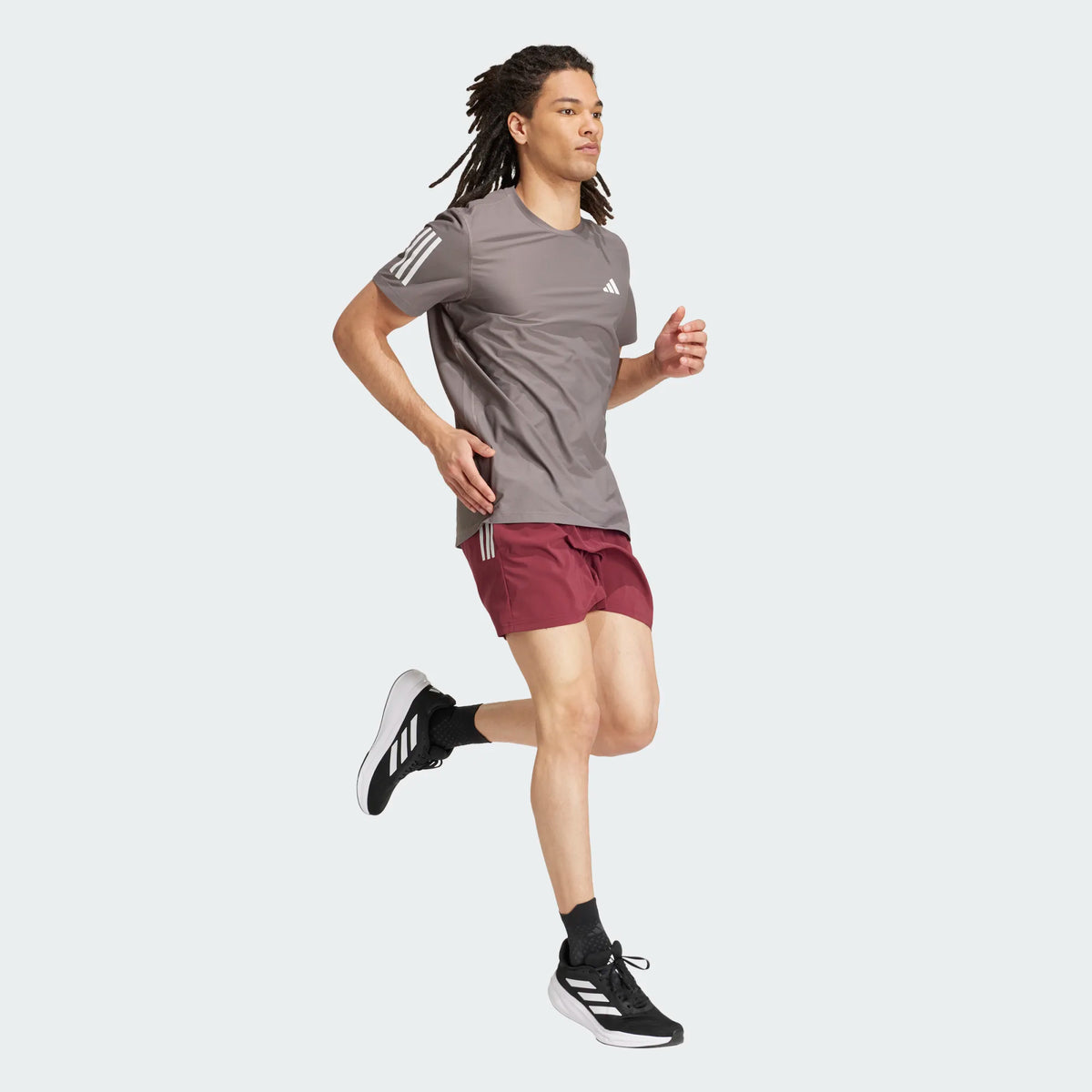 ADIDAS : Own The Run T-Shirt - Charcoal