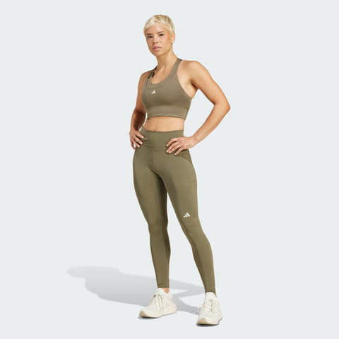 ADIDAS : Own The Run Full Length Leggings - Green