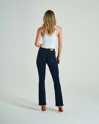 DIESEL : Gina High Rise Bootleg Jeans - Indigo Blue