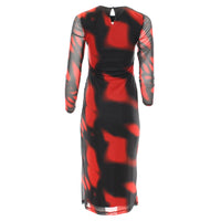 RANT & RAVE Jade Printed Long Sleeve Dress - Red