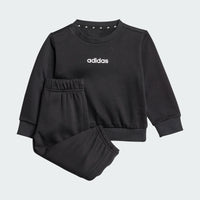 ADIDAS Infant Linear Fleece Tracksuit - Black