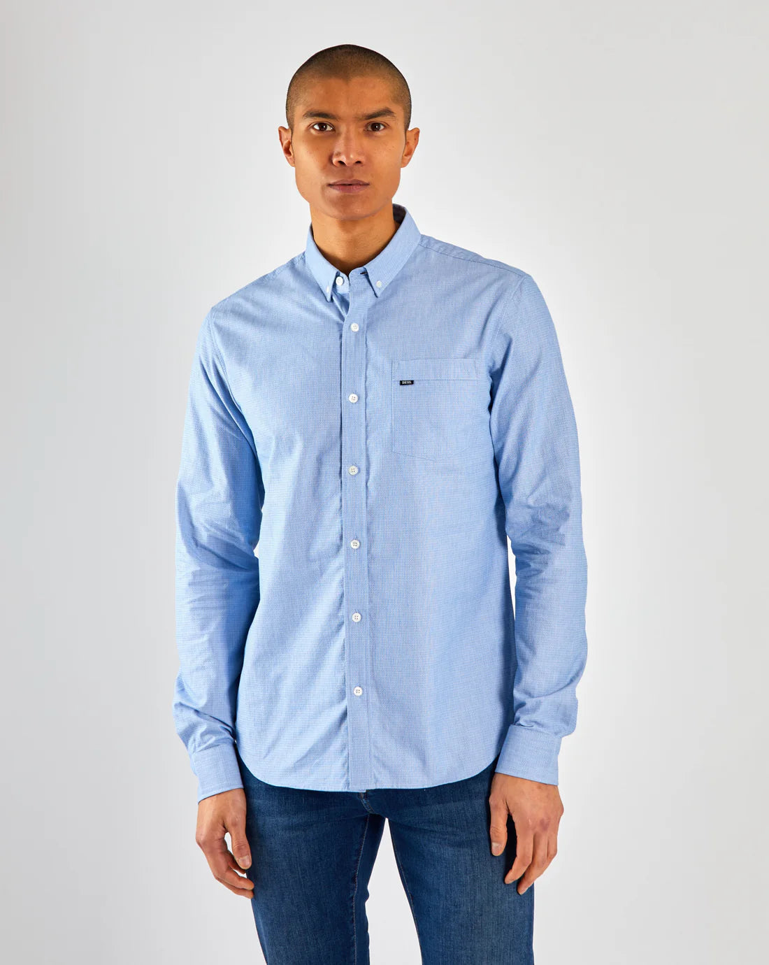 DIESEL : Jenk Long Sleeve Shirt - Blue