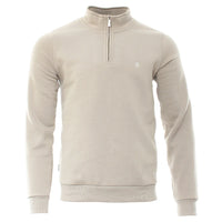 KENROW Men's Jerald Half Zip Jumper - Cream