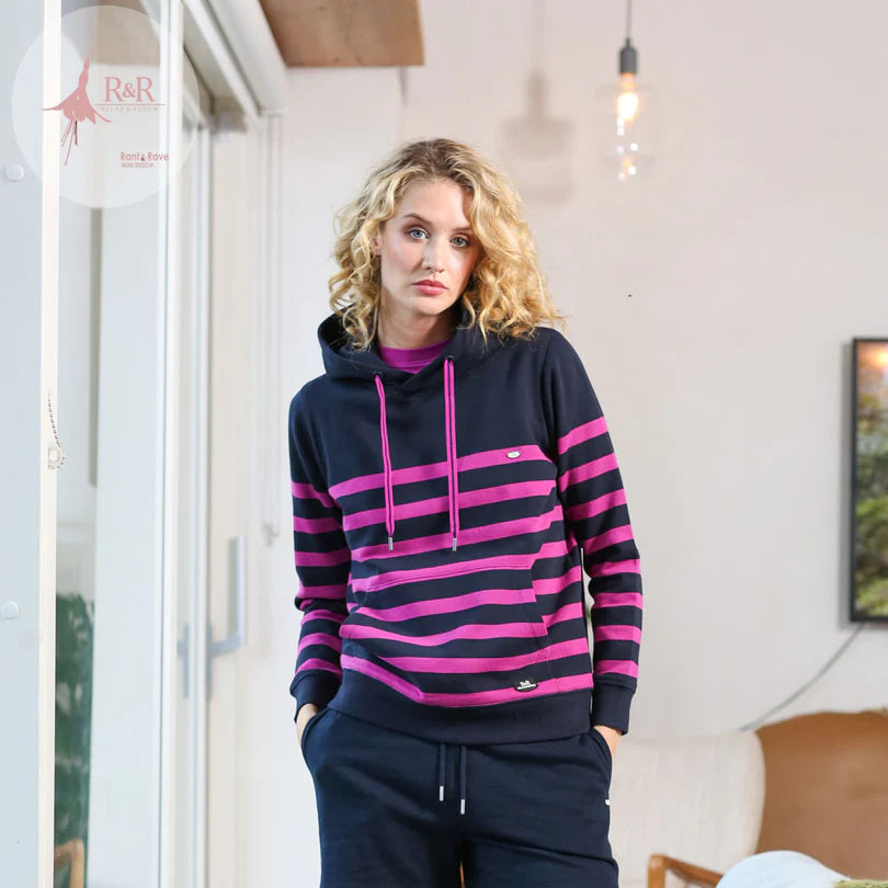 RELAX & RENEW Keeva Striped Hoodie