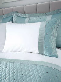 CATHERINE LANSFIELD Sequin Cluster Duvet Cover Set - Duck Egg