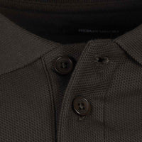 REMUS UOMO : Long Sleeve Polo Shirt - Khaki