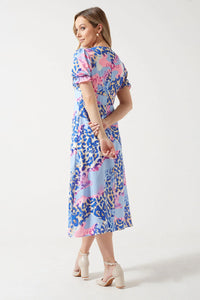 PIXIE DAISY : Print Dress - Blue