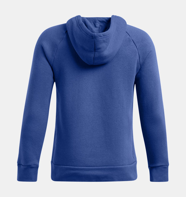 UNDER ARMOUR : Boys' Rival Fleece Big Logo Hoodie - Blue