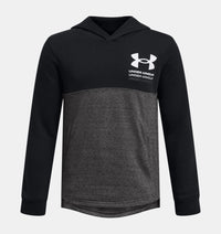 UNDER ARMOUR : Boys' Rival Terry Hoodie - Black