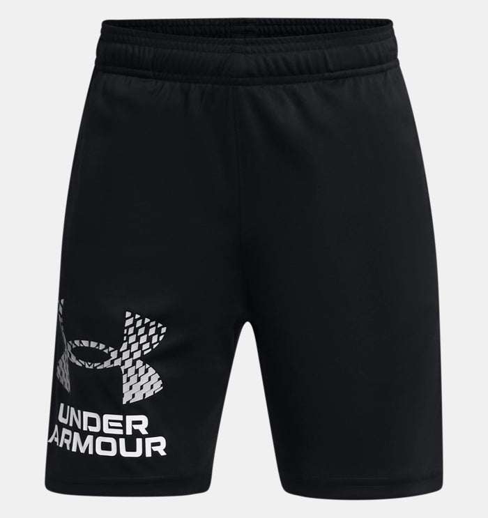 UNDER ARMOUR : Boys' Tech Logo Shorts - Black