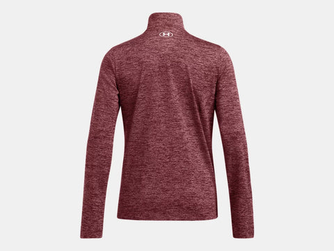 UNDER ARMOUR : Women's Tech™ Twist ½ Zip - Burgundy