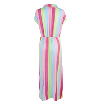 VILA JOY : Revo Multi Striped Midi Dress